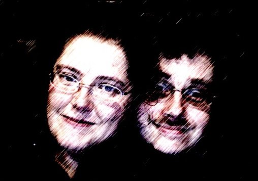 Ulla und Stefan mit PhotoBooth Effekt